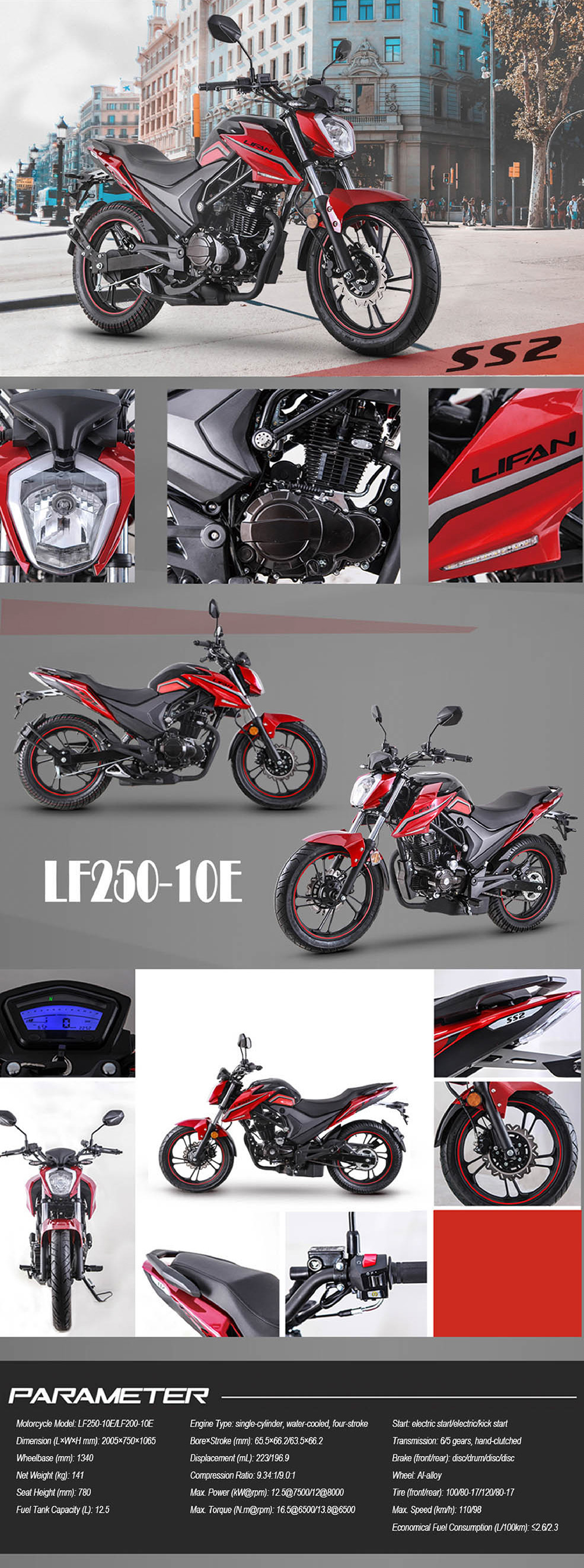 SS2 (LF250-10E) factory presentation sheet